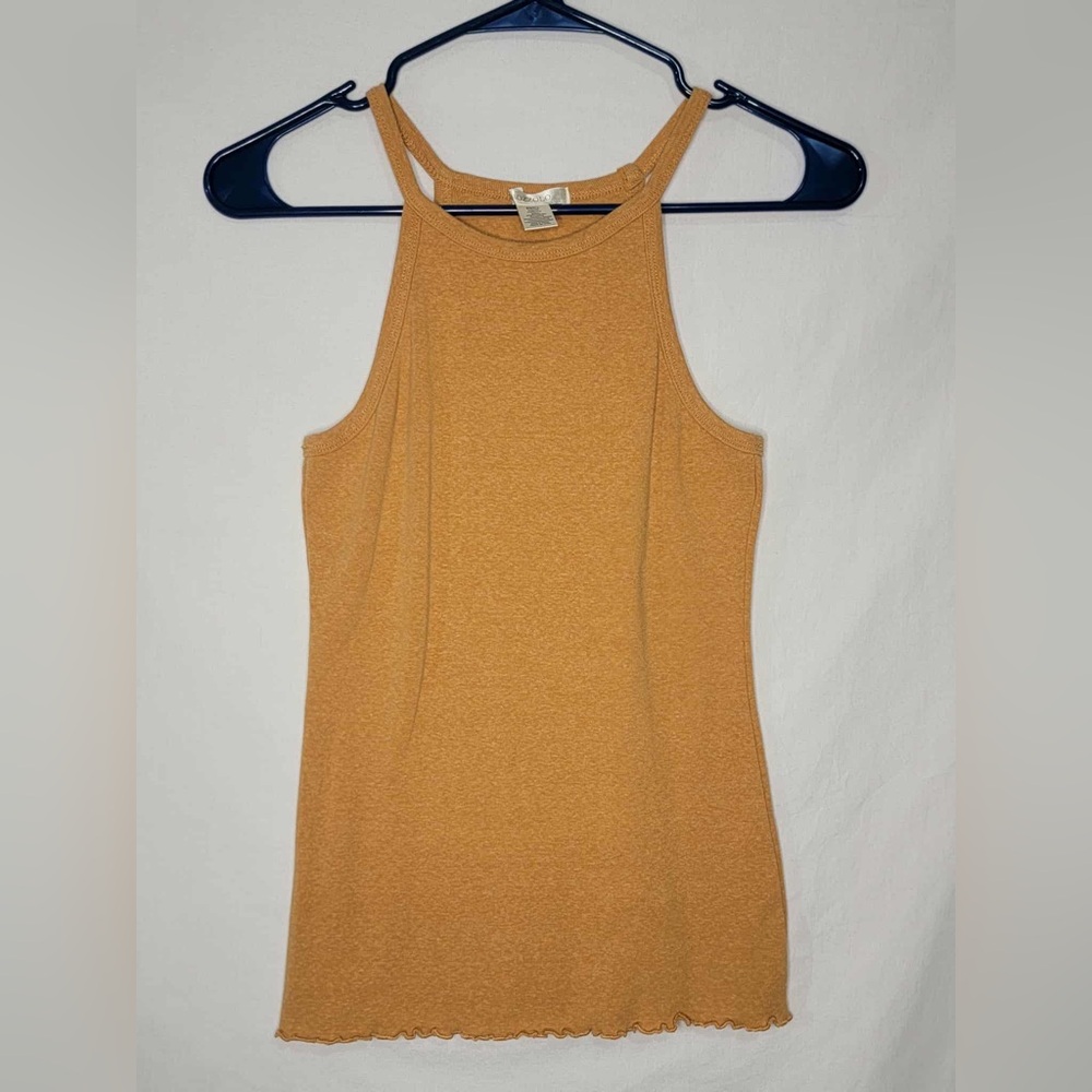 Bozzolo Yellow Halter Tank Top Size Small